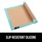Food Grade Reusable Nonstick Silicone Baking Mat, Oven Safe Cookie Sheet Liners, Up to 500 Degrees, No Mess Easy Clean Pastry Mats, Kitchen Essentials, 11.75x8.25 Quarter Sheet, 2PK, Mint